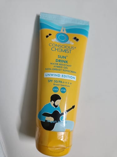 Customer photo review of Hybrid SPF 50 PA++++ Sun Drink™️ Water Resistant Unwind | Ceramide Sunscreen