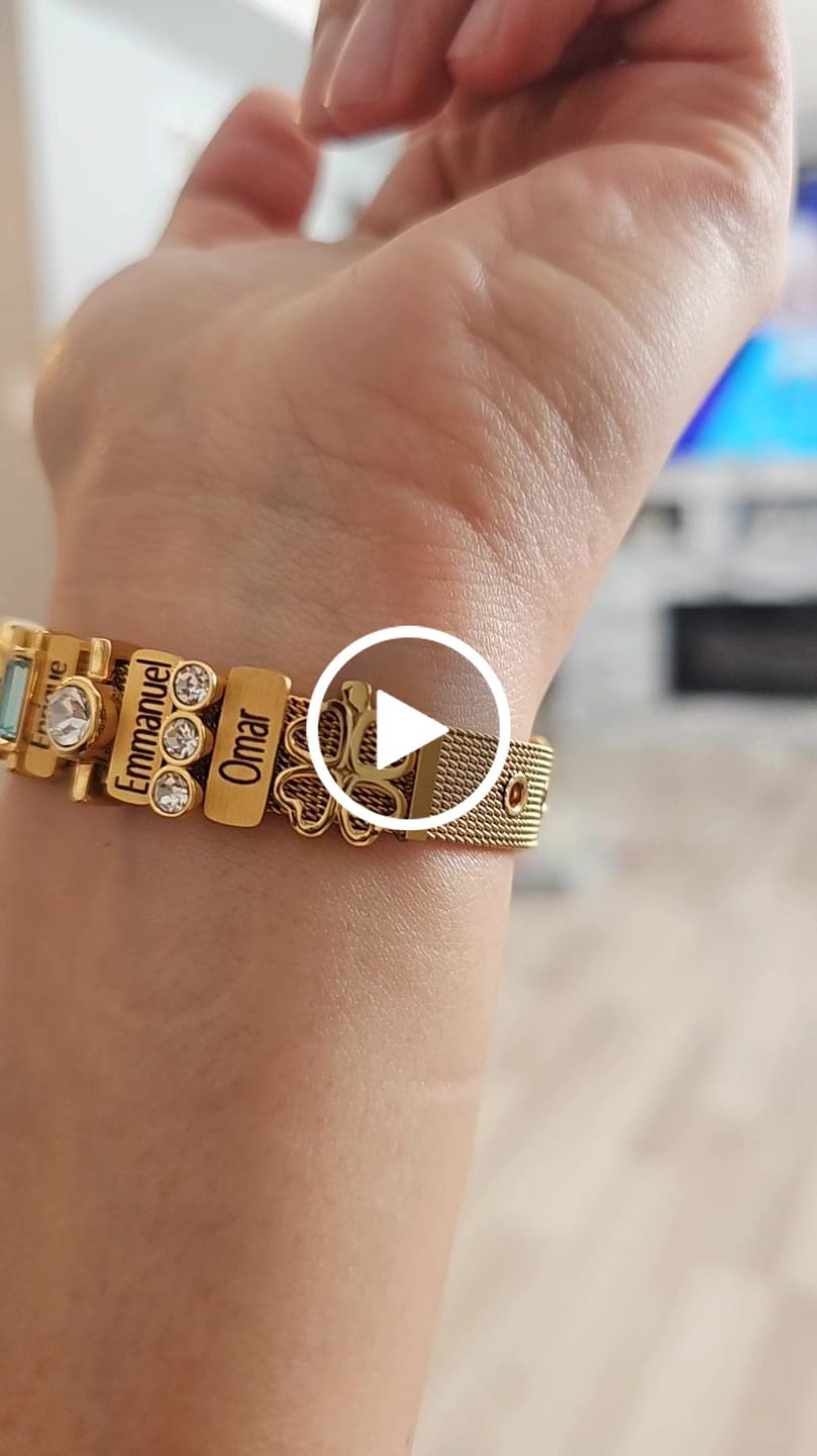 Customer video review of Mesh bracelet gold