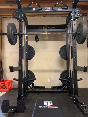 Customer photo review of Major Fitness F22 All-In-One Home Gym Power Rack
