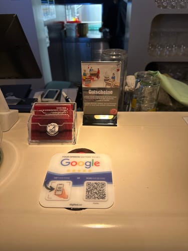 Customer photo review of Google Reviews - Plate