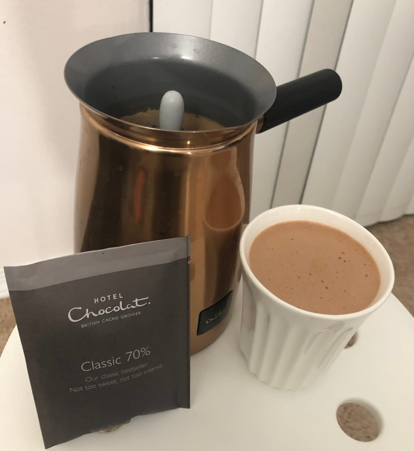 Customer photo review of Classic 70% Hot Chocolate Flakes