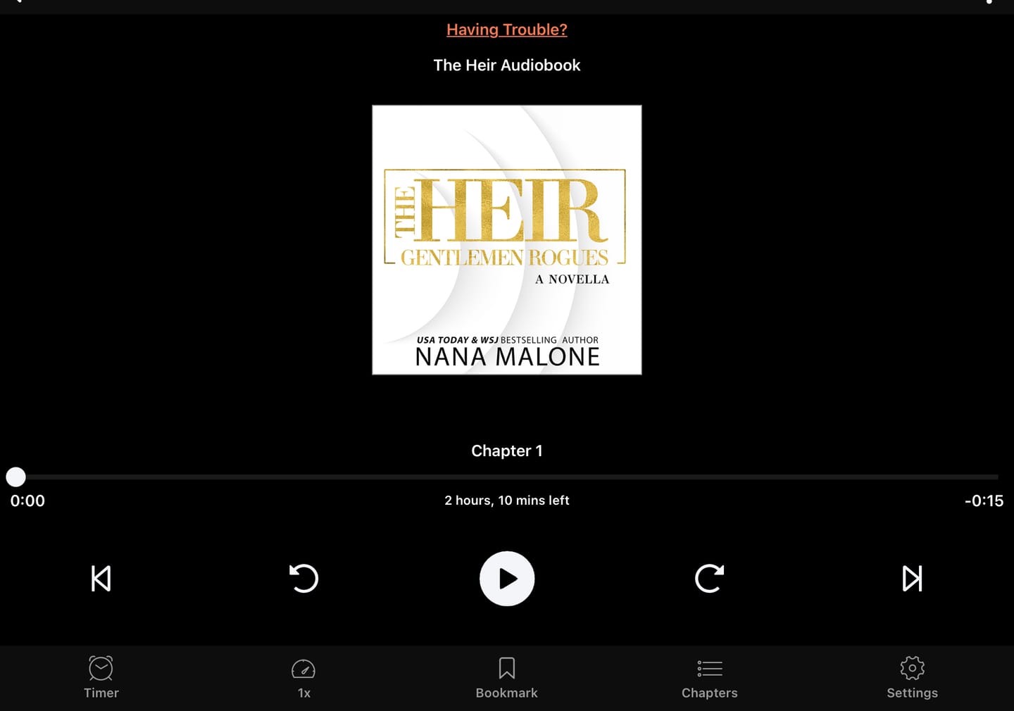 Customer photo review of The Heir (Audiobook) Free Audiobook