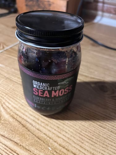 Customer photo review of Elderberry and Soursop Sea Moss Gel Trio