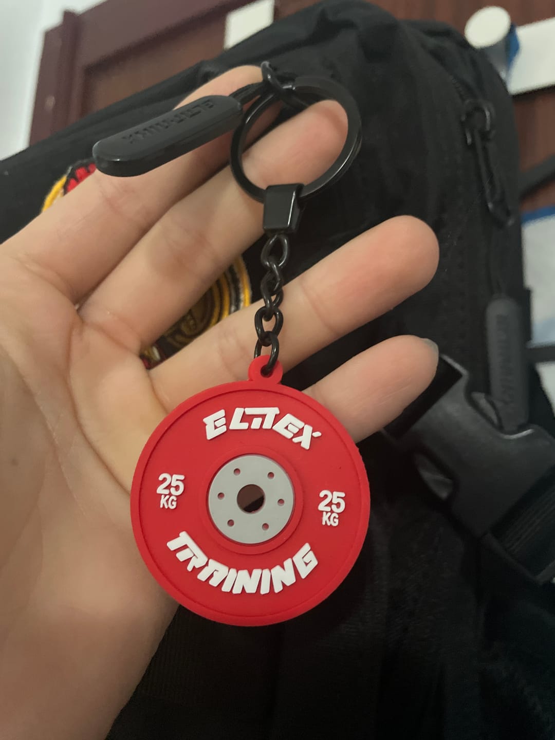 Customer photo review of Llavero Elitex Training Rojo