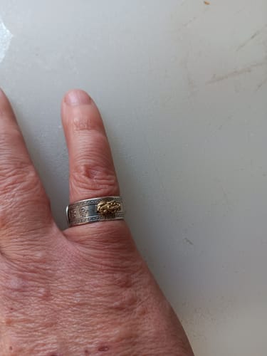 Customer photo review of Feng Shui Amulet Lucky Ring (Pi Xiu & More)