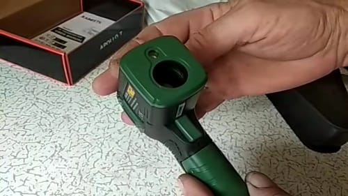Customer photo review of Digital Infrared Thermometer Laser Temperature Meter Non-contact Pyrometer Imager Hygrometer IR Termometro Color LCD Light Alarm