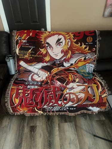 Customer photo review of Slayer 3 Woven Blanket Tapestry