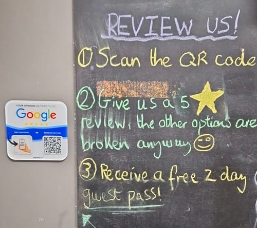 Customer photo review of Google Reviews - Plate