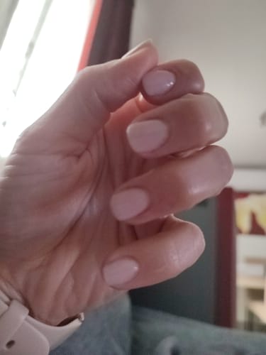 Customer photo review of Fiber Base gel Didier Lab, Milky Pink 10ml