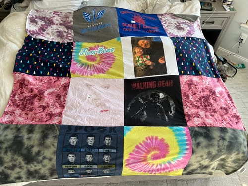 Customer photo review of Classic T-Shirt Blanket