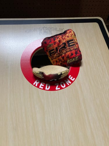 Customer photo review of 2024 Fire Assault Cornhole Bags - Set of 4