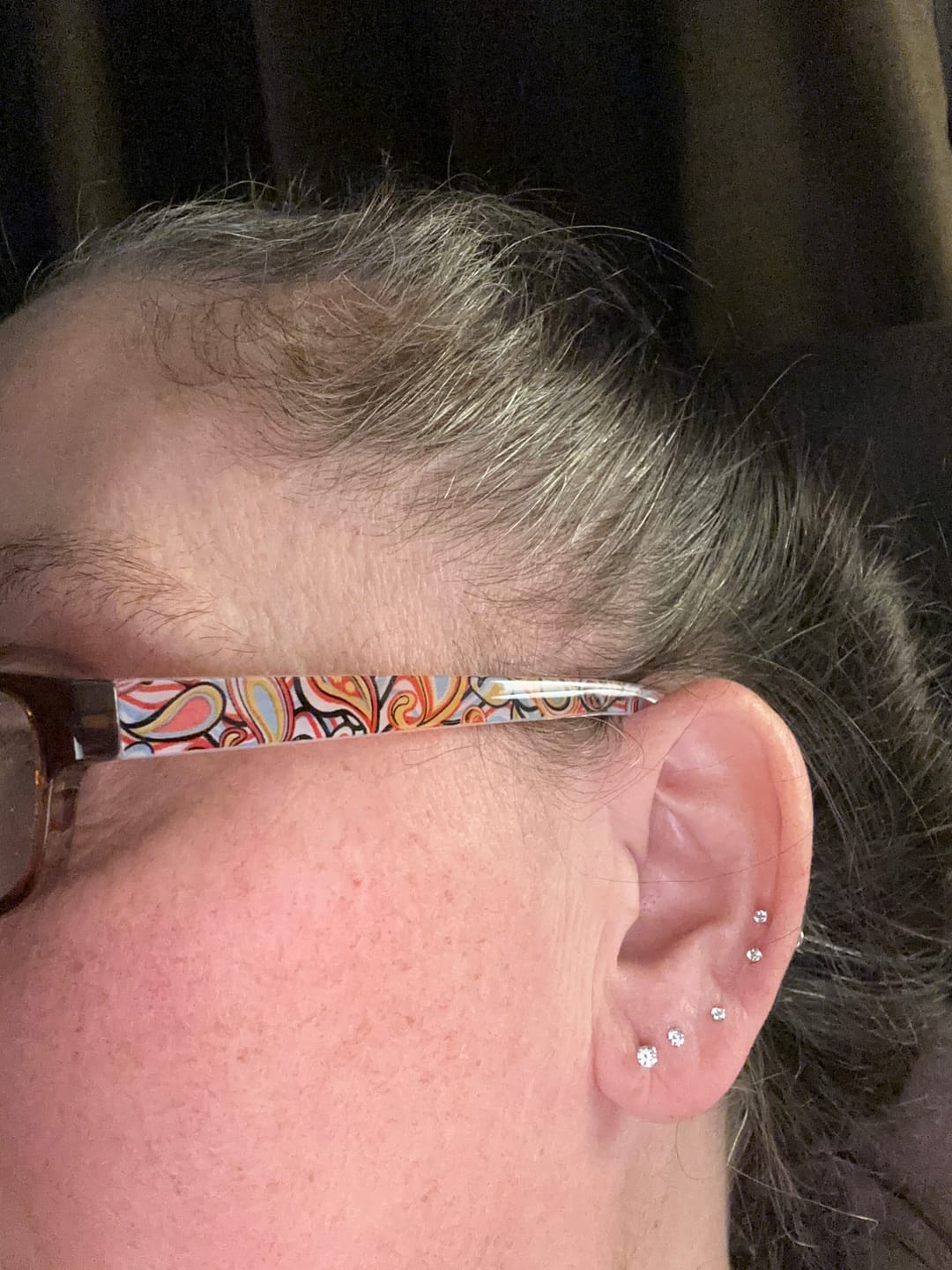Customer photo review of Solitaire Piercing Stacking Set