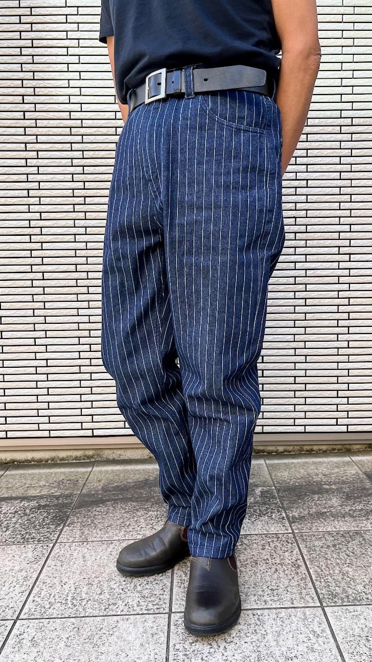 Customer photo review of ウォバッシュストライプワークパンツ