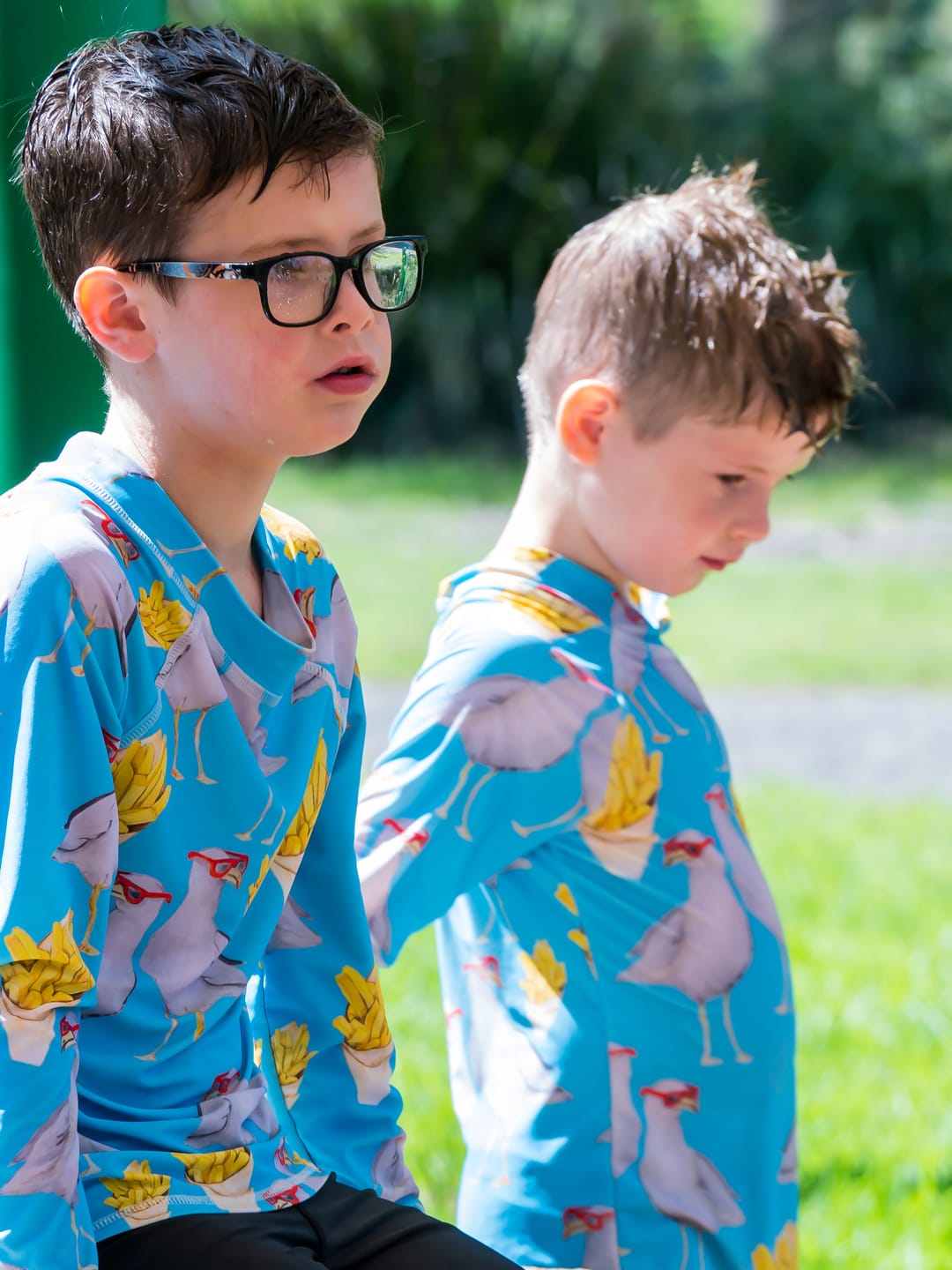 Customer photo review of Seagulls and Chips Rash Top