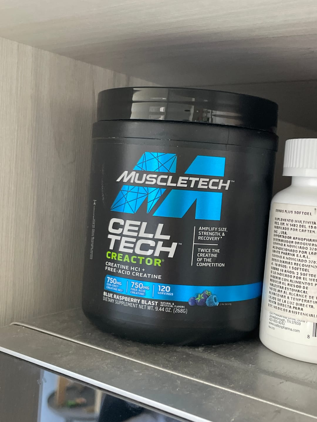 Customer photo review of Muscletech Cell-Tech Creactor Creatina HCL 120 Servicios