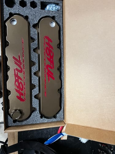 Customer photo review of Motion Billet Gen V LT Valve Covers (Clear Anodized Finish) 11-120