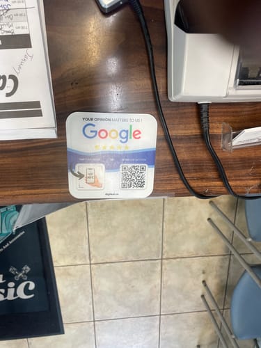 Customer photo review of Google Reviews - Plate