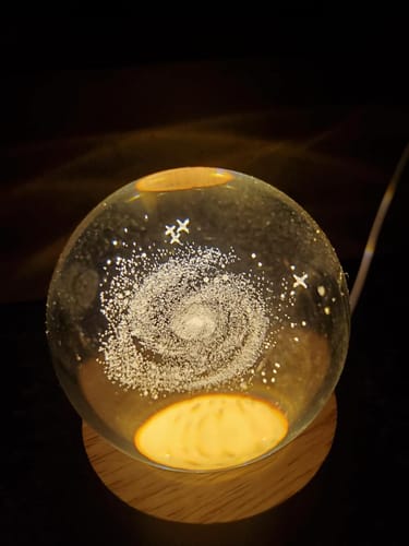 Customer photo review of Celestial Sphere Night Light