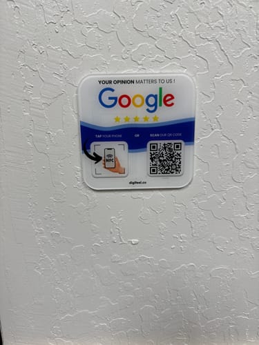 Customer photo review of Google Reviews - Plate