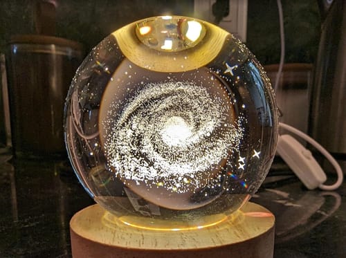 Customer photo review of Celestial Sphere Night Light