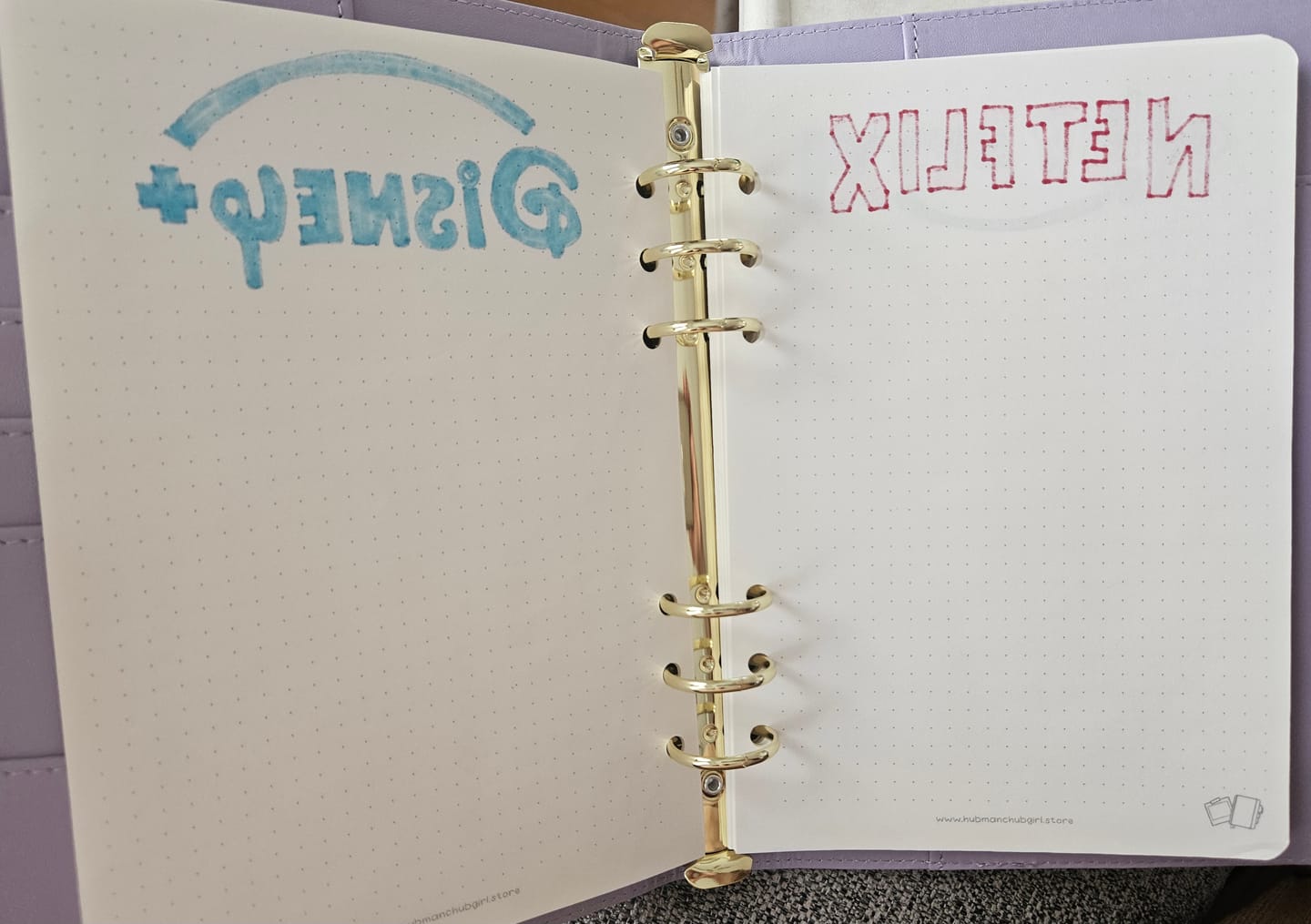 Customer photo review of Planner Inserts - Dot grid