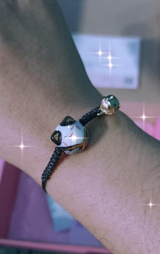 Customer photo review of Pulseras Gatitos de la Suerte