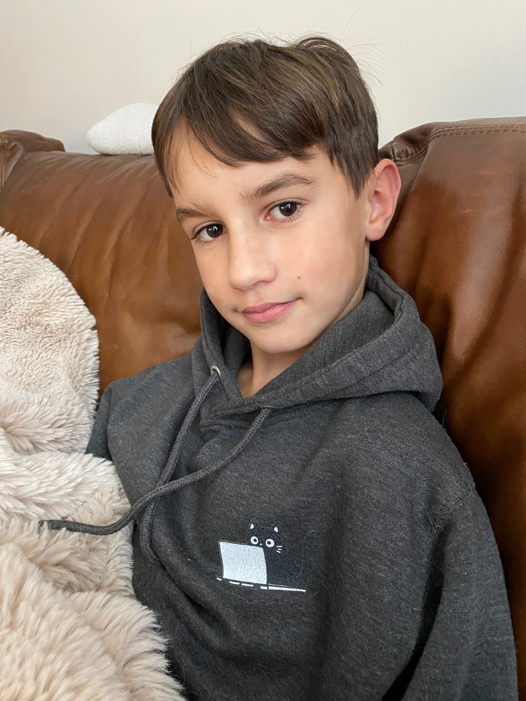 Customer photo review of The Coding Cat Hoodie