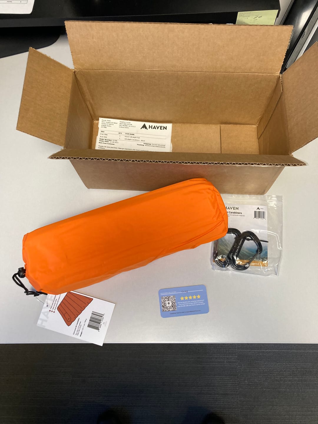 Customer photo review of Ultralight Carabiners