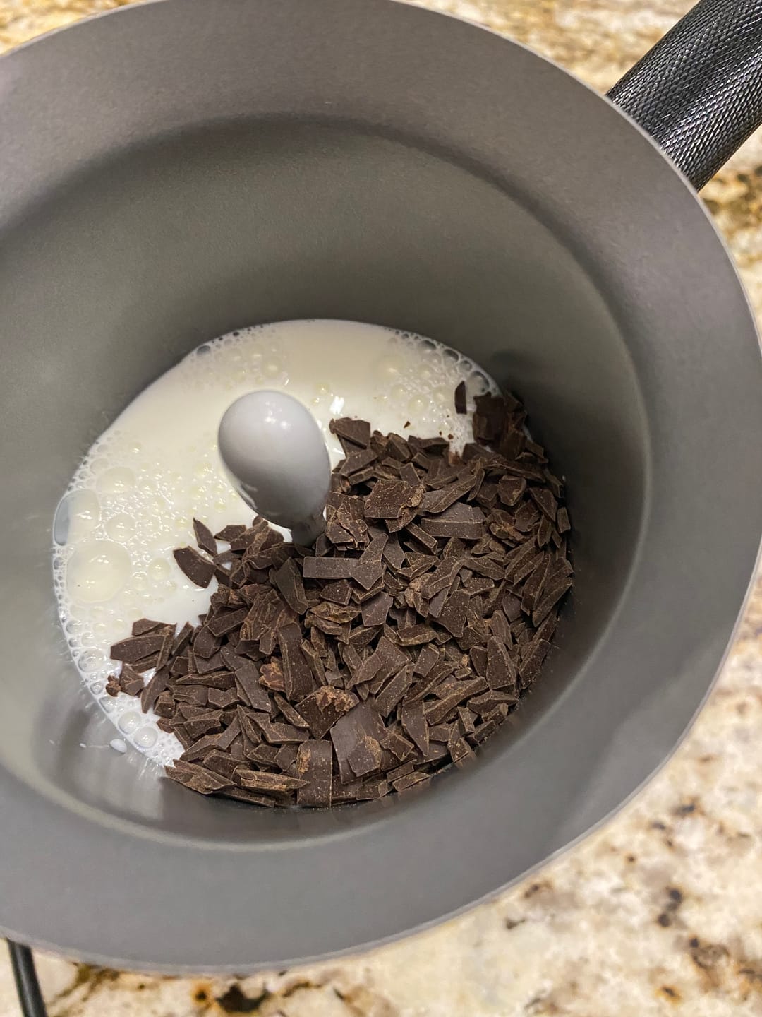Customer photo review of Salted Caramel & Clementine Hot Chocolate Flakes