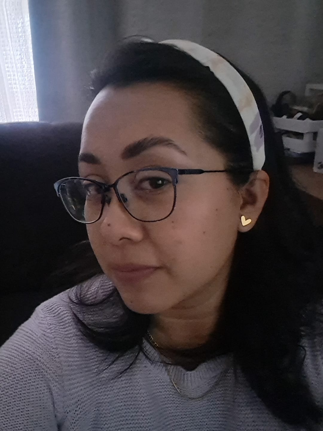 Customer photo review of Aretes Corazón