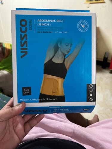 Customer photo review of Abdominal Belt | For Abdominal Support & Post Pregnancy Pain |  Tones up Abdominal Muscles (Grey)