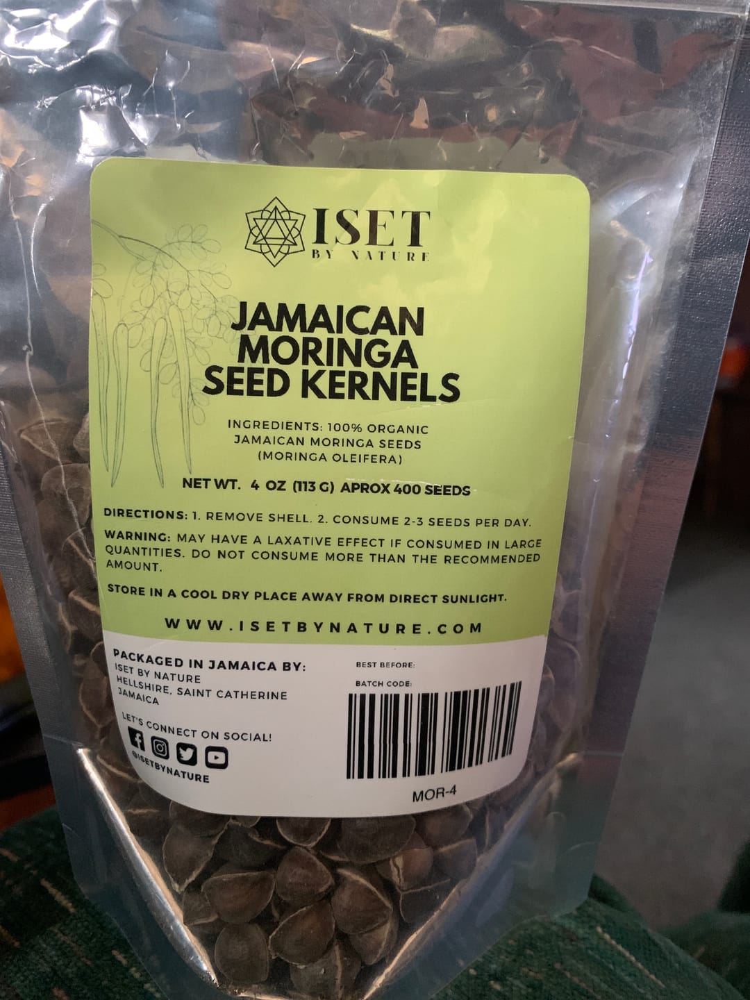 Customer photo review of Jamaican Moringa Seeds, Organic, 4 oz