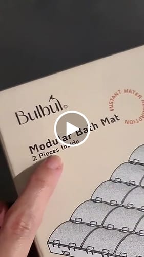 Customer video review of Diatomite Modular Bath Mat