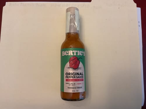 Customer photo review of Bertie's Original Pepper Sauce, 5oz