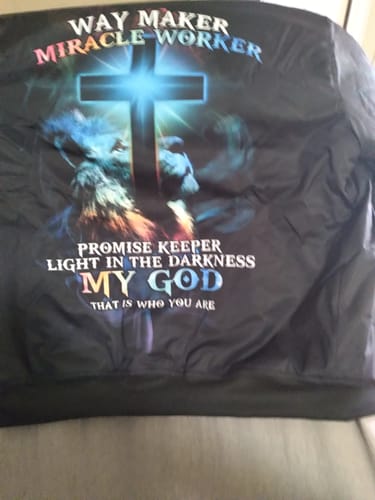 Customer photo review of Lion Cross Light Colorful Unisex Bomber Jacket - Tm1011213ki