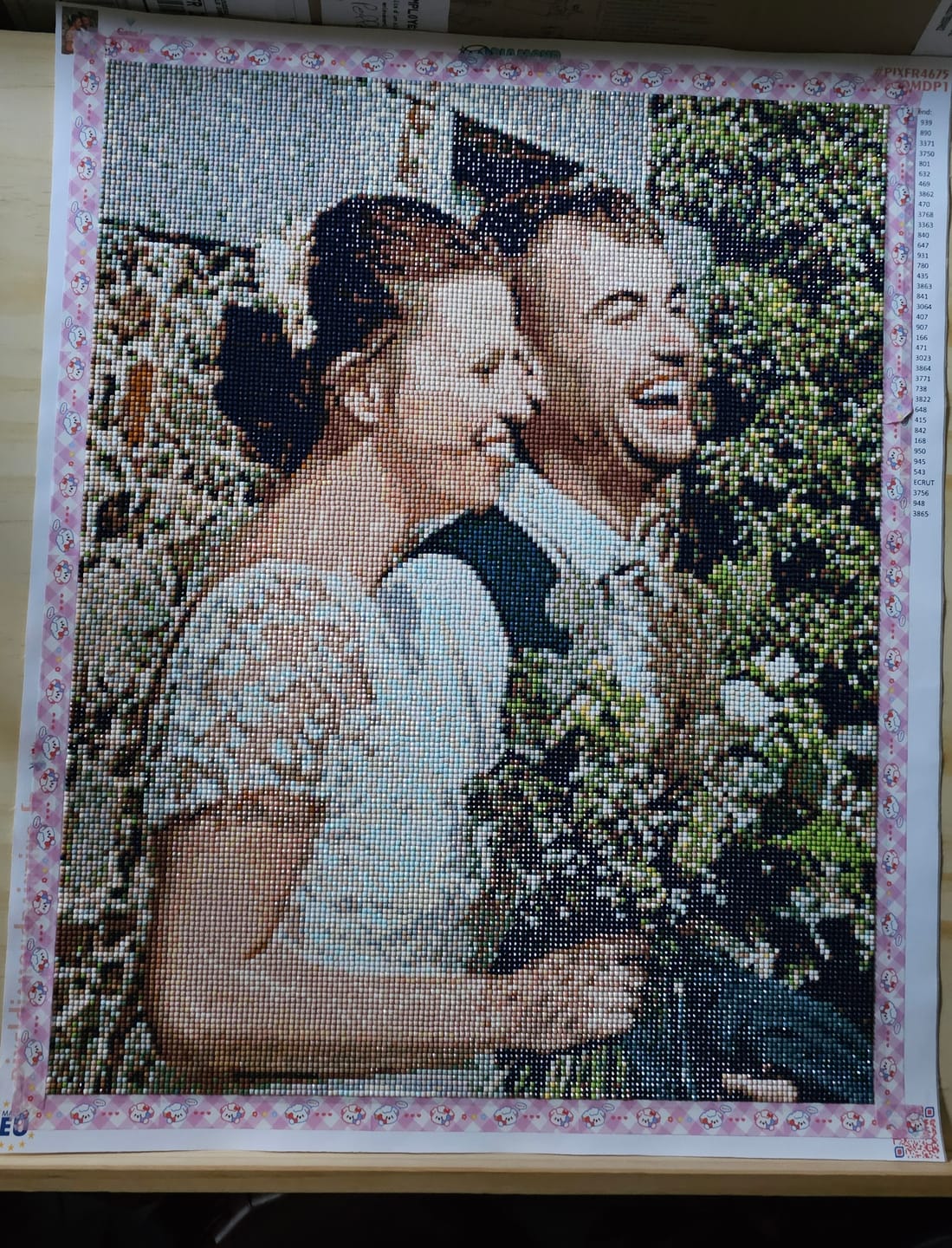 Customer photo review of Diamond Painting Personnalisé