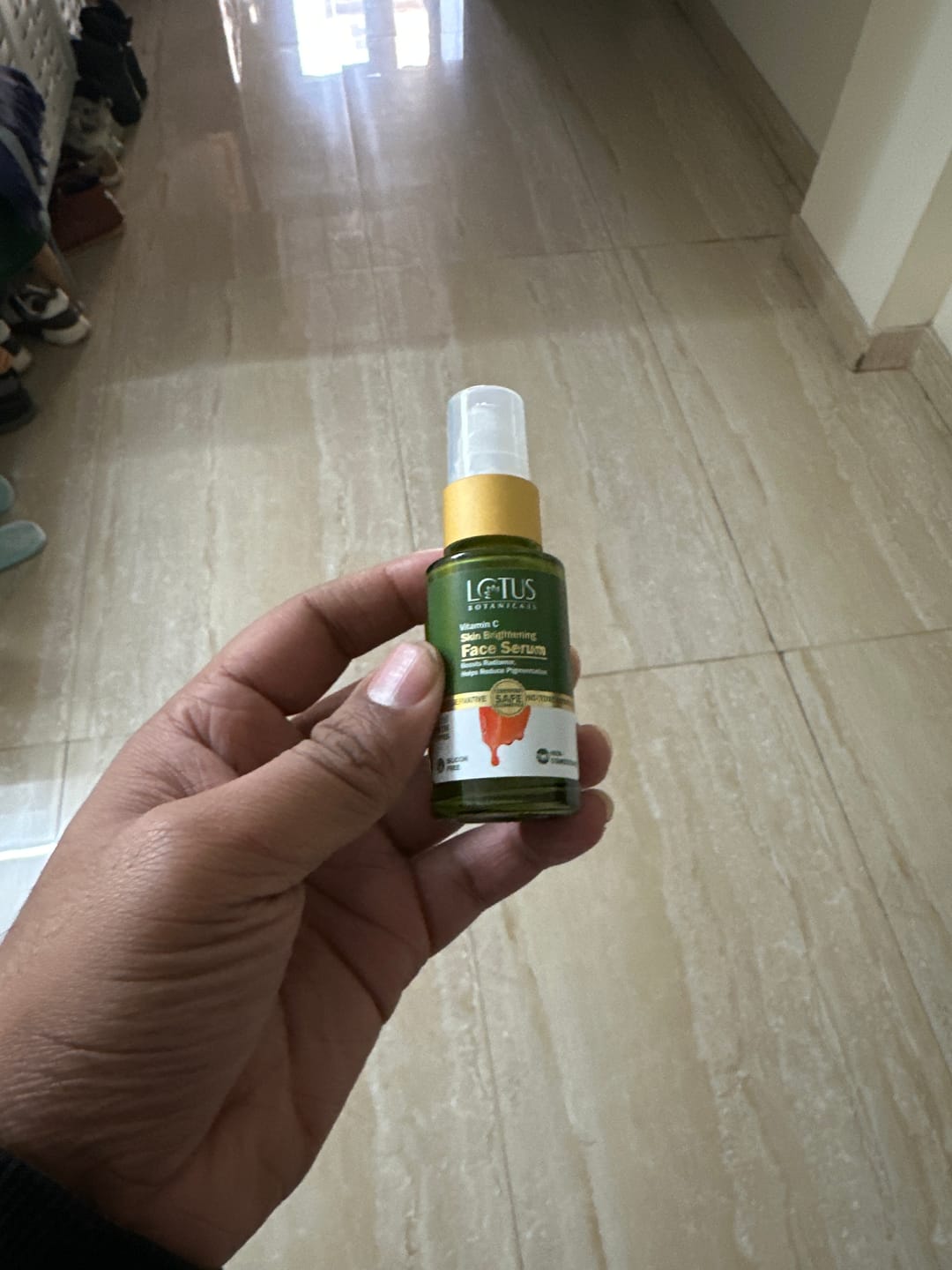 Customer photo review of Vitamin C Skin Brightening Face Serum