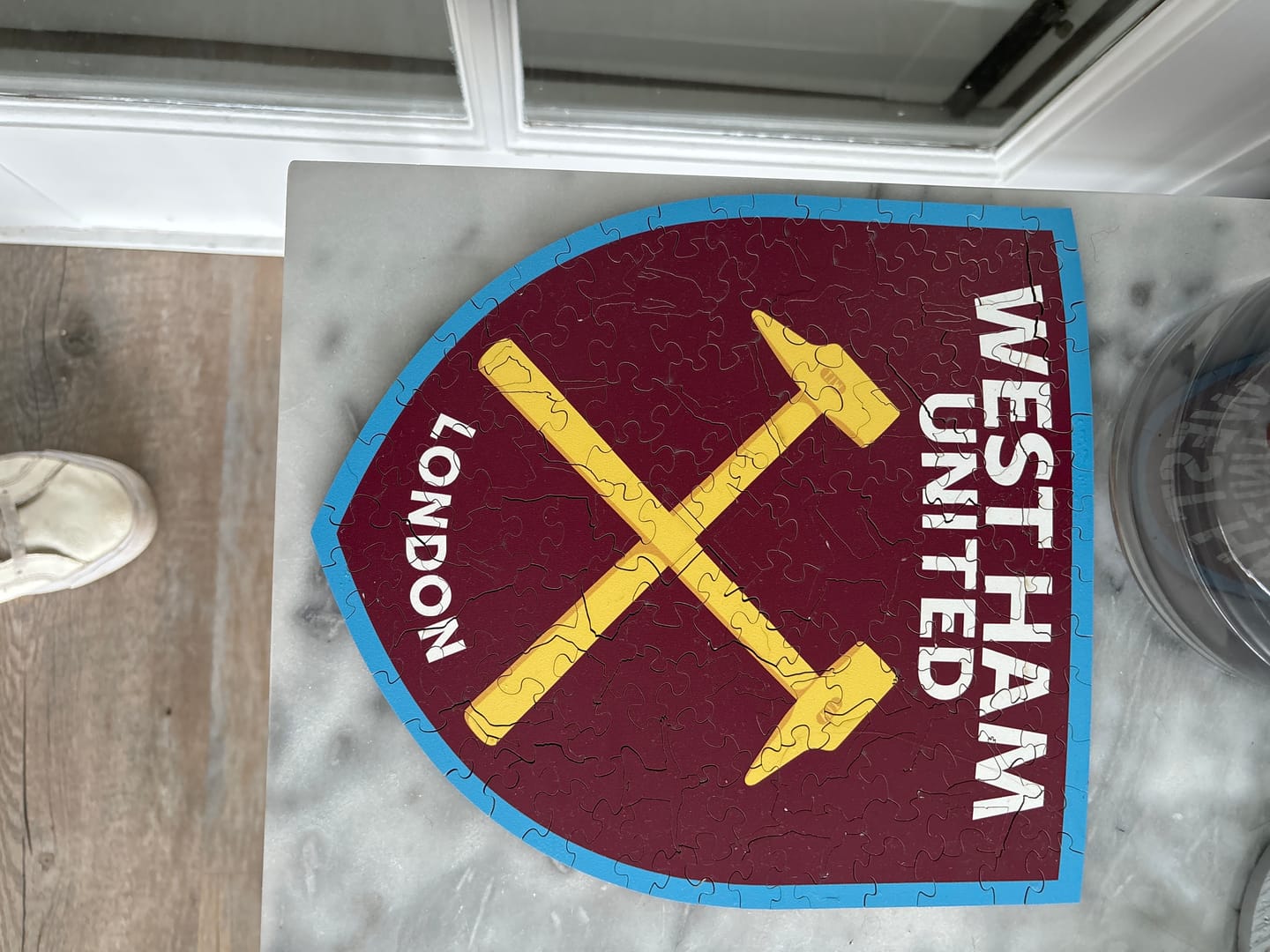 Customer photo review of West Ham United FC® Logo - Wooden Puzzle