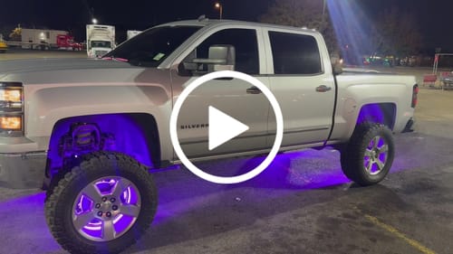 Customer video review of Premium RGB+W Wheel Lights