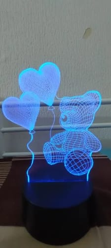 Customer photo review of LITLAMP™ 3D Light Love Bear