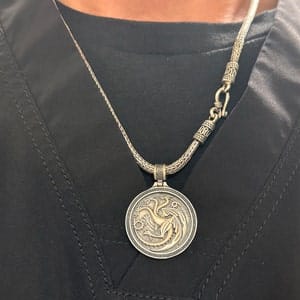 Customer photo review of Targaryen Dragons Necklace