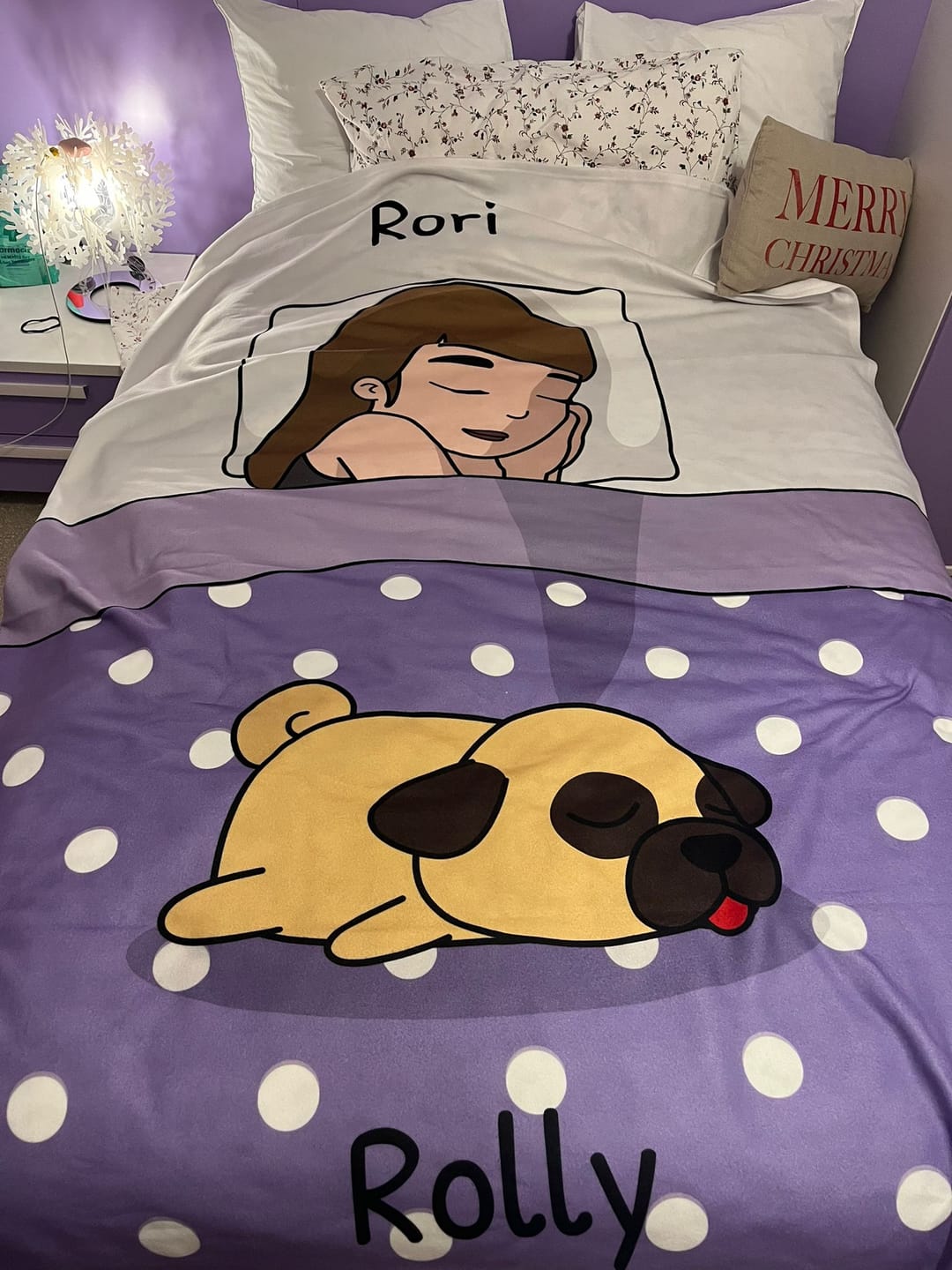 Customer photo review of Tempo di coccole con gli animali domestici (Singolo) - Plaid personalizzato
