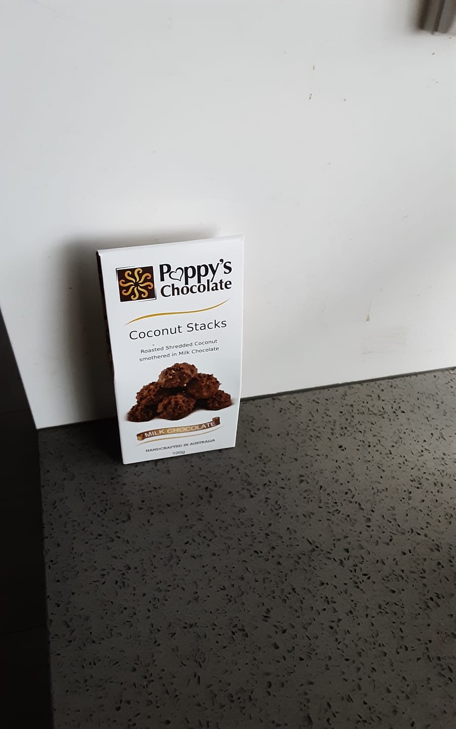Customer photo review of Milk Chocolate Coconut Stacks 100g