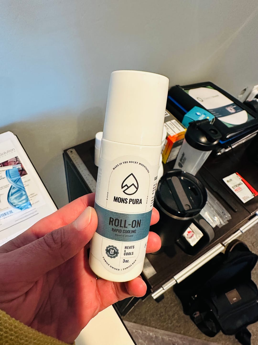 Customer photo review of Rapid Cooling Muscle Relief Roll On