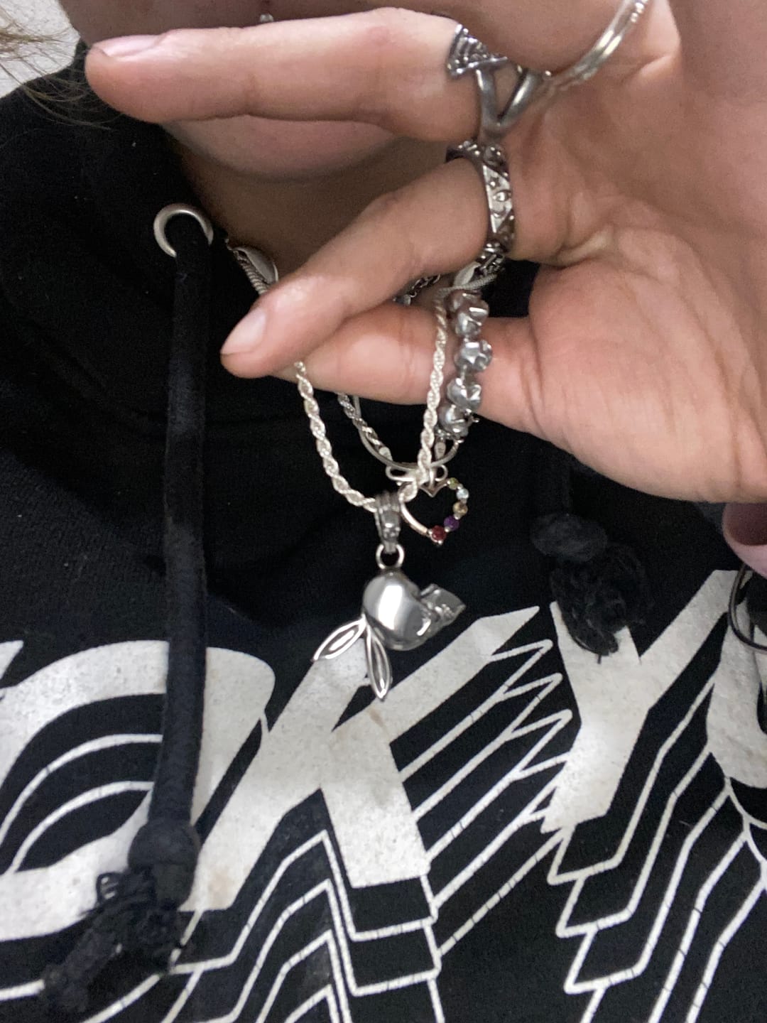 Customer photo review of SKULLBOY PENDANT