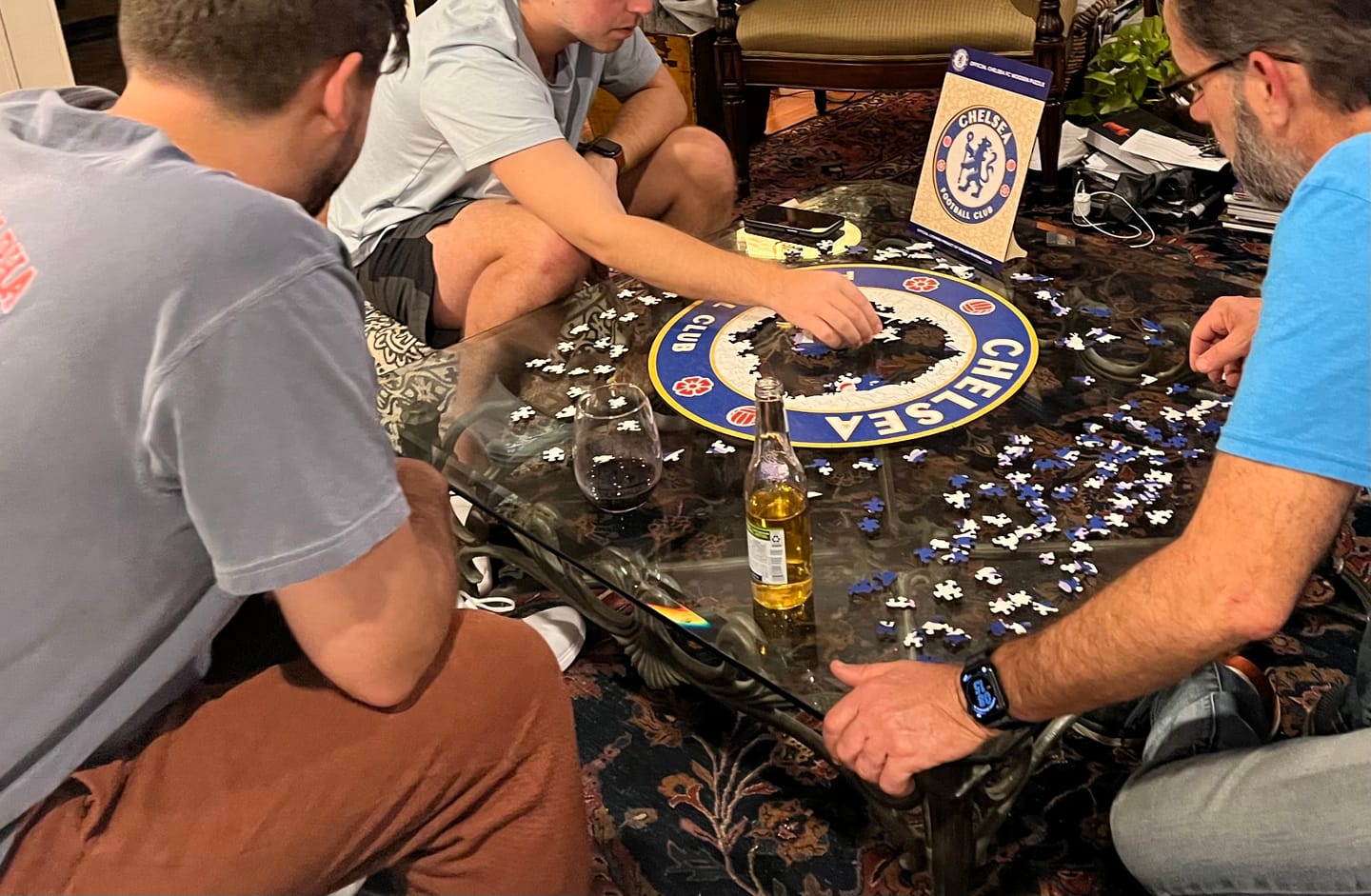 Customer photo review of Chelsea FC® Logo - Wooden Puzzle