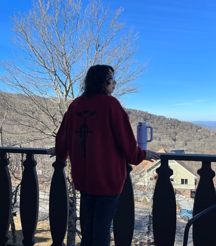 Customer photo review of Equivalent Exchange Cardigan