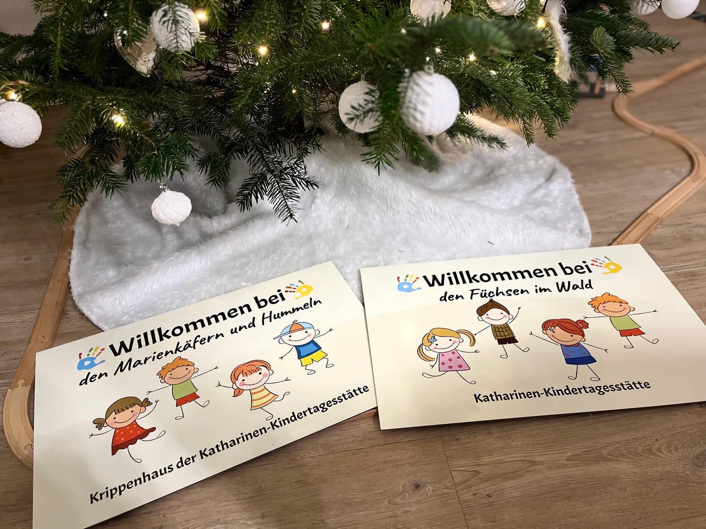 Customer photo review of Willkommen bei - Eingangs-Türschild