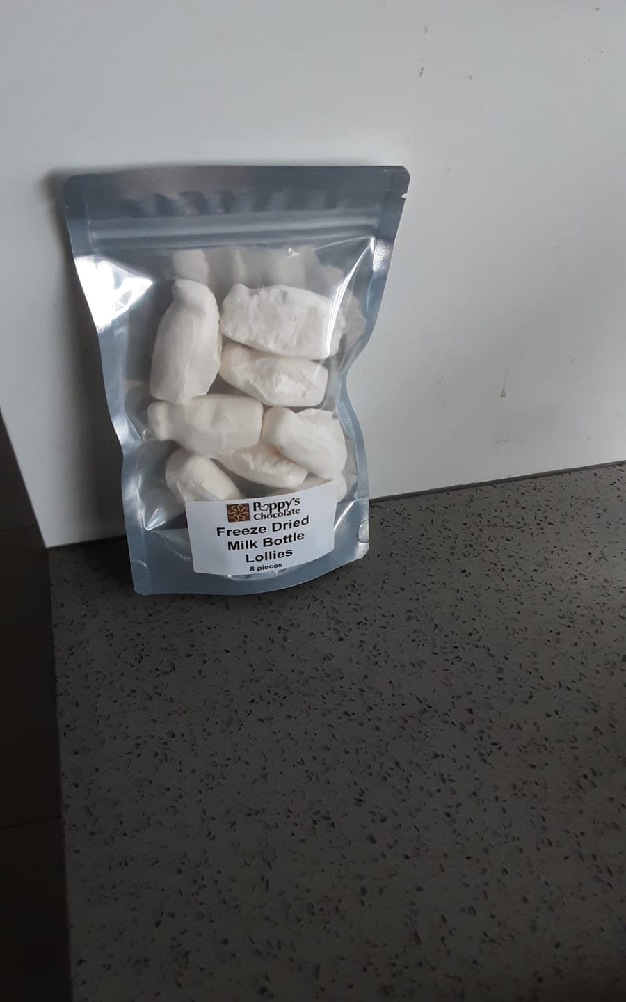 Customer photo review of Freeze Dried Milk Bottle Lollies