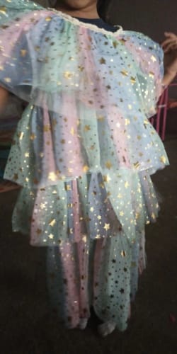 Customer photo review of Elegant Lace Sequins Tulle Party Dress